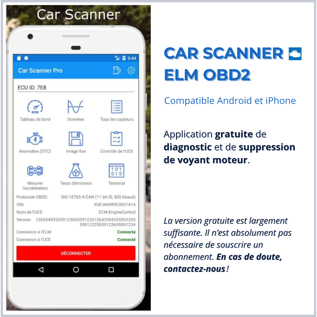 Scanner OBD2 Bluetooth SKANNECT